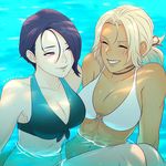 Catherine and Shamir swimming together (koyorin)