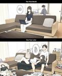 A Day in the Life of a Couple: Their First Month Living Together vs. One Year Later [English]