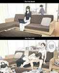 A Day in the Life of a Couple: Their First Month Living Together vs. One Year Later [English]