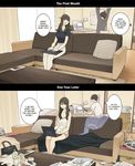 A Day in the Life of a Couple: Their First Month Living Together vs. One Year Later [English]