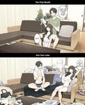 A Day in the Life of a Couple: Their First Month Living Together vs. One Year Later [English]