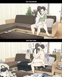 A Day in the Life of a Couple: Their First Month Living Together vs. One Year Later [English]