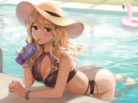 水着を着た変態女の子のコンピレーション