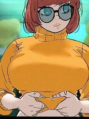 Velma showing her tits  [Scooby-Doo]